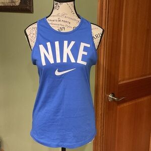 Nike Blue Sleeveless Loose Fit Tank Top, Size XS